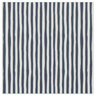 Tecido Listras Desalinhadas Azul-Marinho e Branco