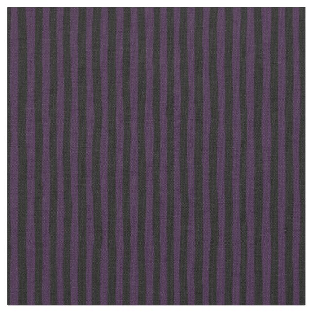 Tecido Listras Desalinhadas Roxo Escuro e Preto (Detalhe)