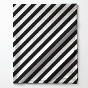 Tecido Listras Diagonais Pretas Padrão