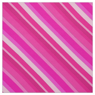 Tecido Listras doces em camadas - rosa e fuchsia