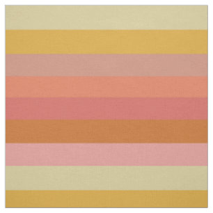 Tecido Listras Geométricas Quentes Laranja e Amarelo