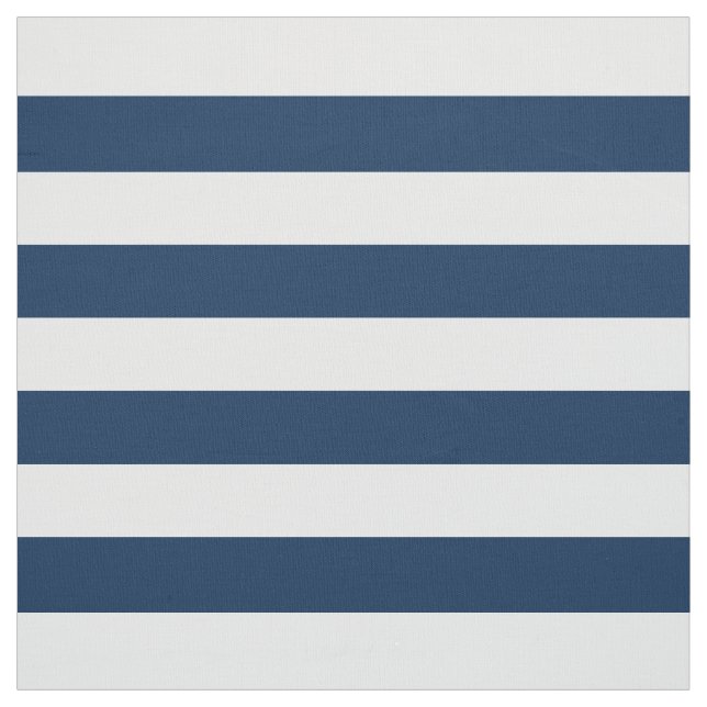 Tecido Listras Horizontais Modernas em Azul e Branco (Modelo)