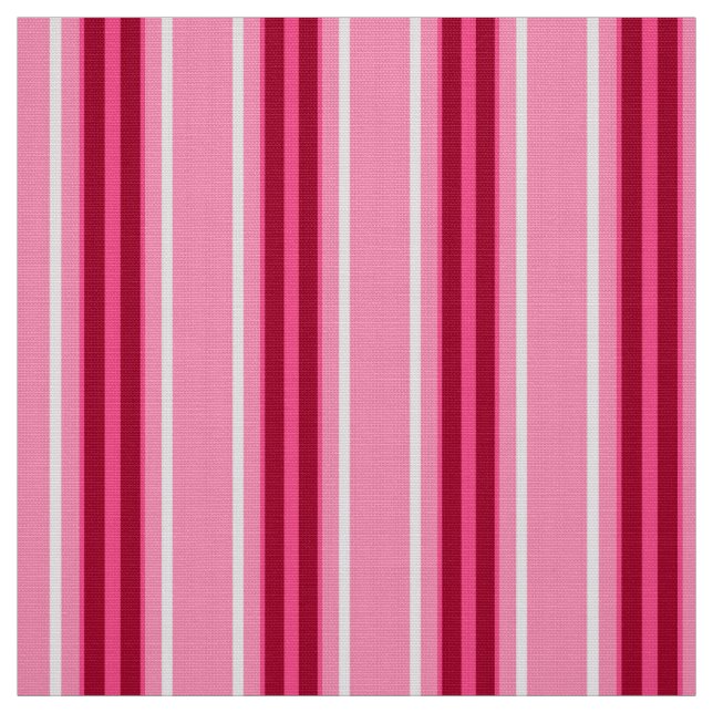 Tecido Listras modernas, rosa e Borgonha do meio século (Modelo)