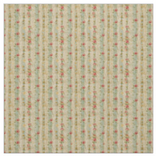 Tecido Listras Românticas Vintage com Charme Floral
