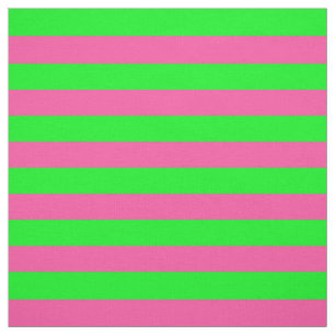 Tecido Listras rosa e verdes