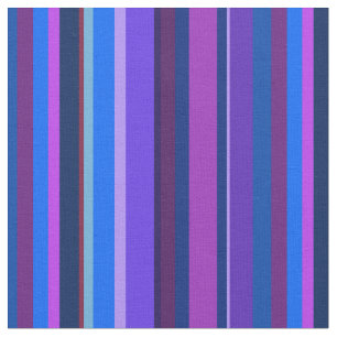 Tecido Listras verticais azuis e roxas