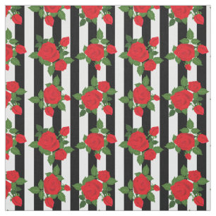 Tecido listras verticais do dia dos namorados rosas verme