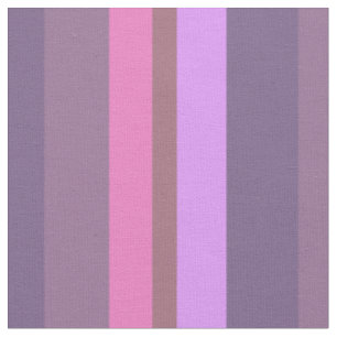 Tecido Listras Verticais Retrô Berinjela, Mauve e Rosa