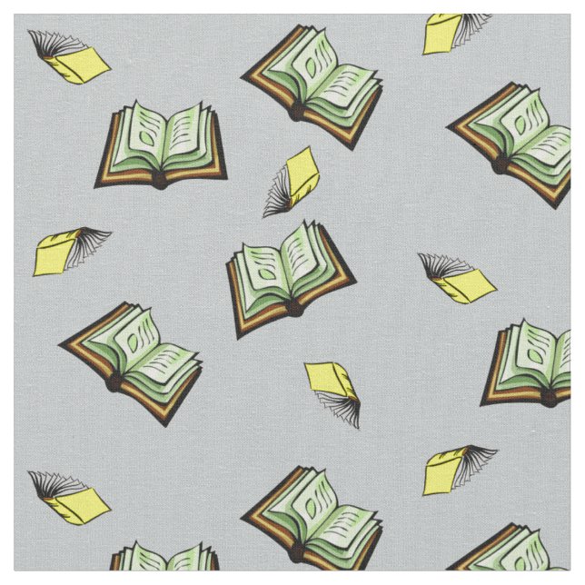 Tecido Livros de vôo! (Detalhe)