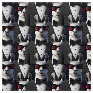 Tecido Llama Tux Sunglass Padrão
