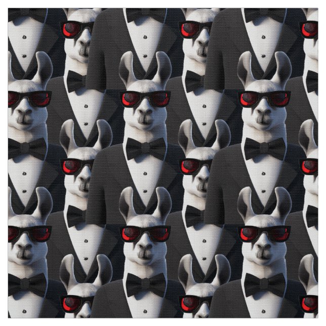 Tecido Llama Tux Sunglass Padrão (Modelo)