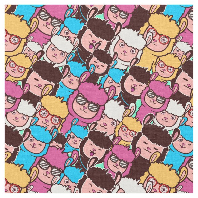 Tecido Llamas (Detalhe)