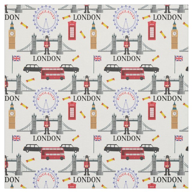 Tecido Londres Inglaterra Queens - Padrão Inglês Guarda (Modelo)