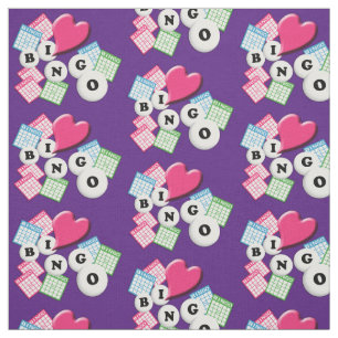 Tecido Love Heart Bingo