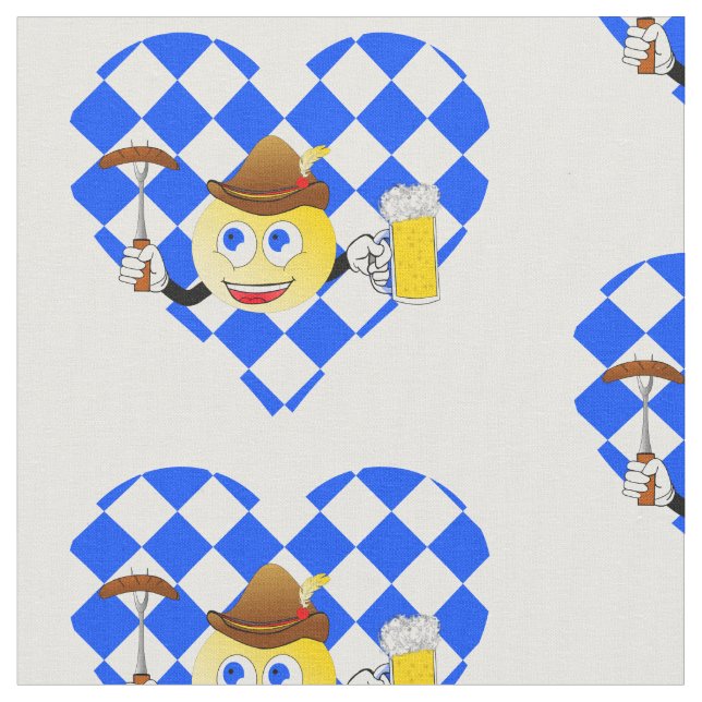 Tecido love oktoberfest emoji (Detalhe)