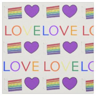 Tecido LOVE Rainbow Layer Weding Slice Slice Pride Oração