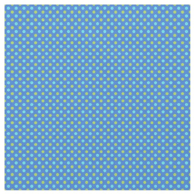 Tecido Luas Azuis Turquesa Bolinhas Verde Azul (Detalhe)