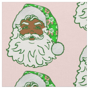 Tecido luau rosa natal havaiano africano preto papai noel