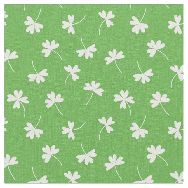 Tecido Lucky Clover em Verde (Detalhe)