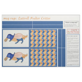 Tecido Luttrell Psalter Critter DIY Mug Rugs