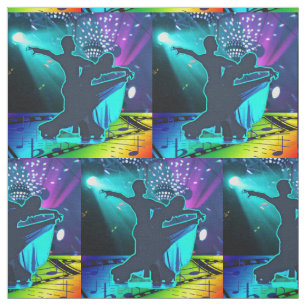 Tecido Luzes e música do palco do casal da dança de sal