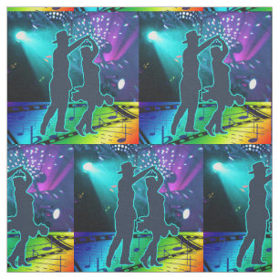 Tecido Luzes e música ocidentais do palco do dançarino 