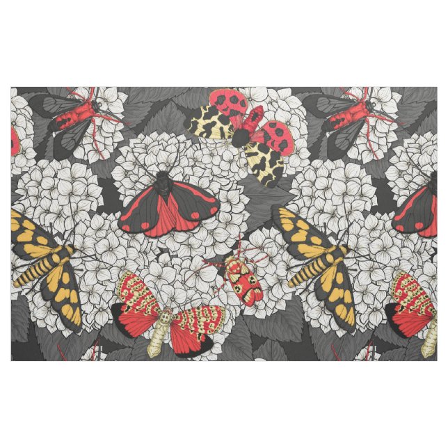 Tecido Luzes sobre hidrangea branca (Fat Quarter)