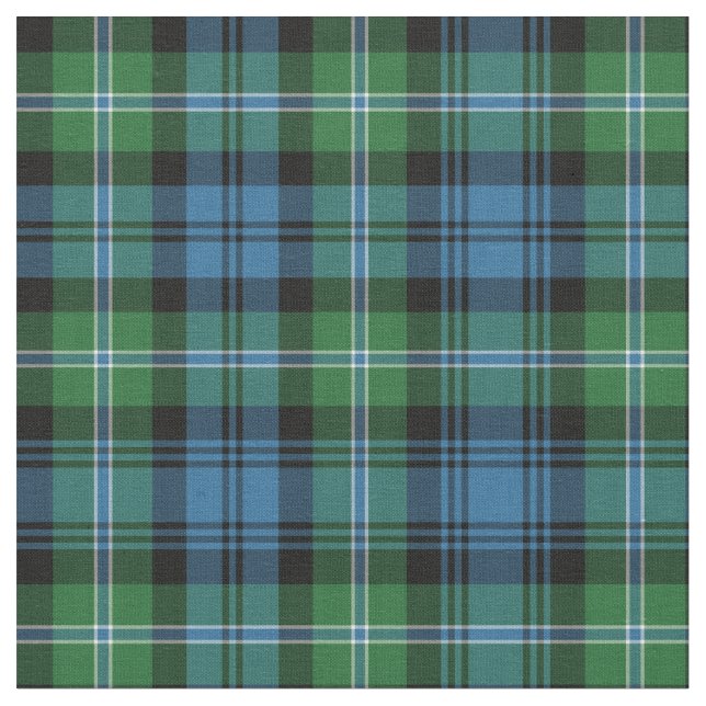 Tecido Lyon Tartan Pattern Blue e Green Irish Xadrez (Detalhe)