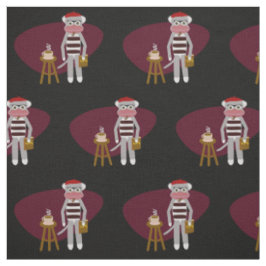 Tecido Macaco Beatnik Sock