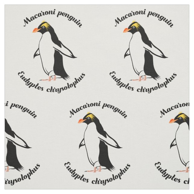 Tecido Macaroni Penguin (Modelo)
