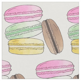 Tecido Macarons - Cookies da padaria de Comida francesa