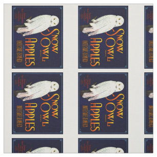 Tecido Maçãs de Coruja de Neve