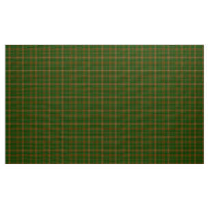 Tecido MacKinnon Tartan Green e Xadrez Brown