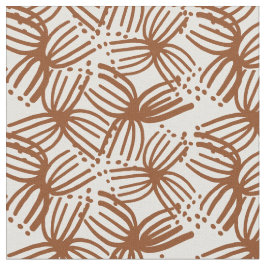 Tecido macro flor marrom 