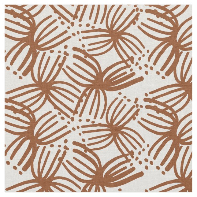 Tecido macro flor marrom  (Detalhe)