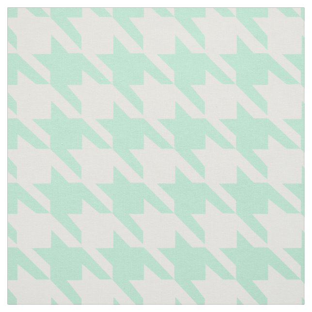 Tecido Magic Mint e White Houndstooth Pattetrn (Modelo)