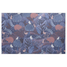 Mágica floresta noturna animais da floresta crianç