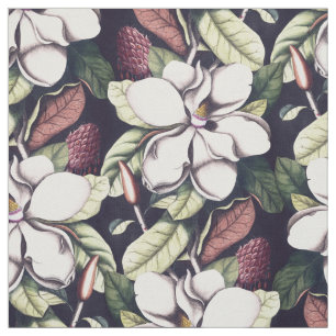 Tecido Magnolia Flowers