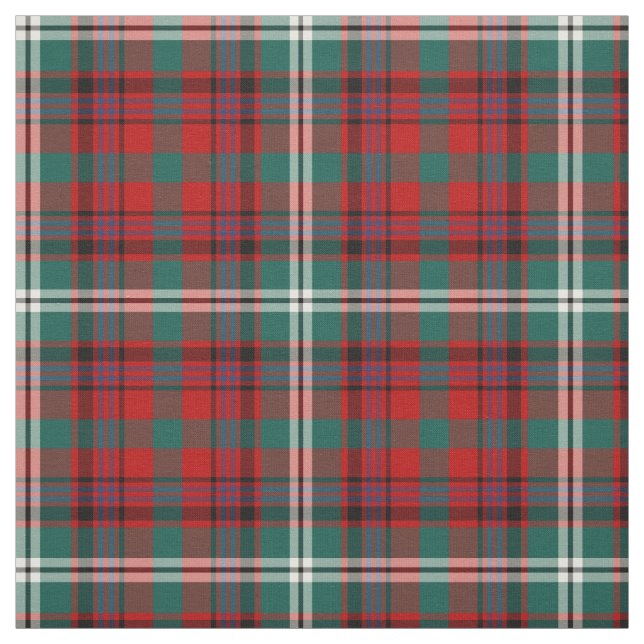 Tecido Maguire Tartan Pattern Red Irish Xadrez (Modelo)