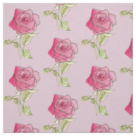 Tecido Malha da Flor Rosa, Sweetheart Rosa