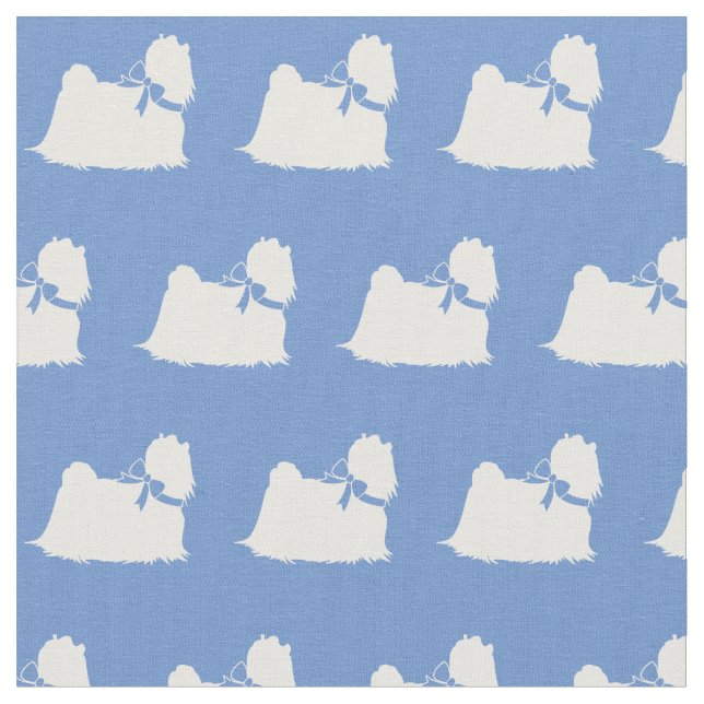 Tecido Maltês - Silhout Pet Light Blue (Detalhe)