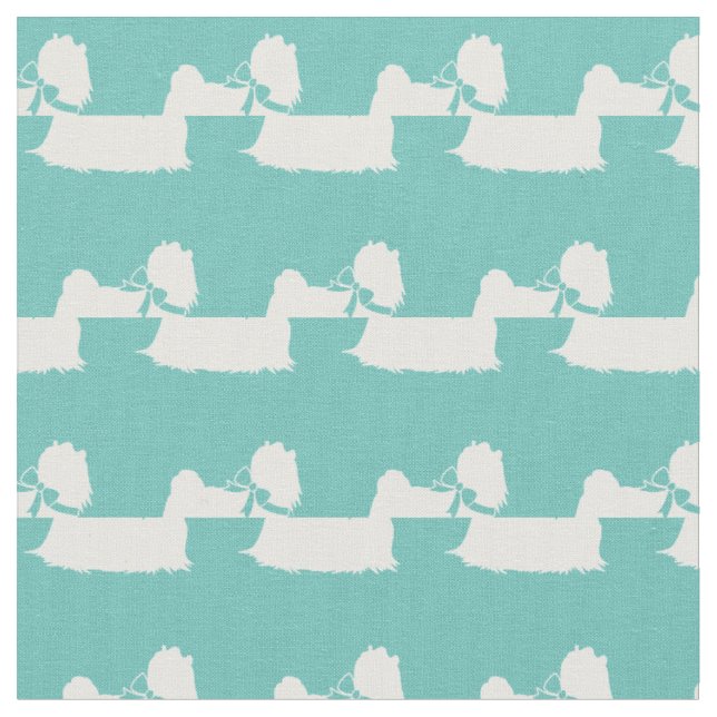 Tecido Maltês - Silhout Pet Teal (Detalhe)