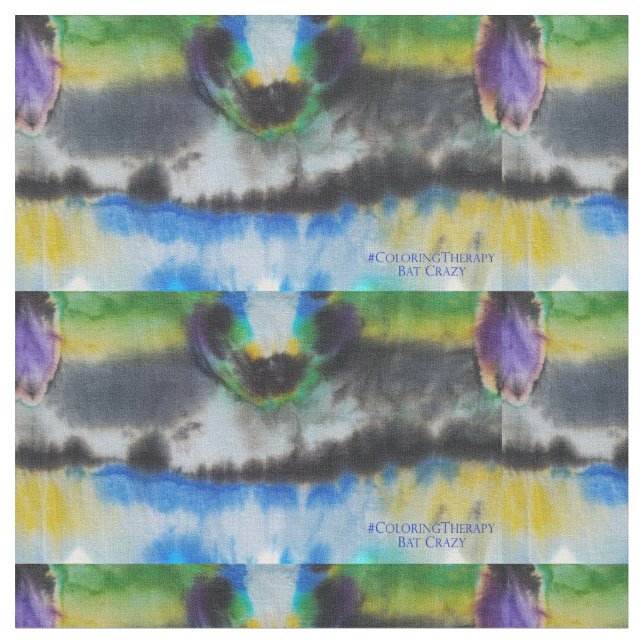 Tecido Maluco Tie-Dye Bat (Detalhe)
