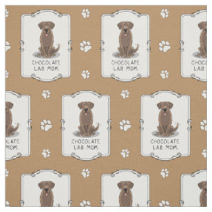 Tecido Mamãe de chocolate (Labrador Retriever Mãe)