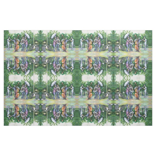 Tecido Mamãe nunca me avisou sobre os jogadores Tuba (Fat Quarter)