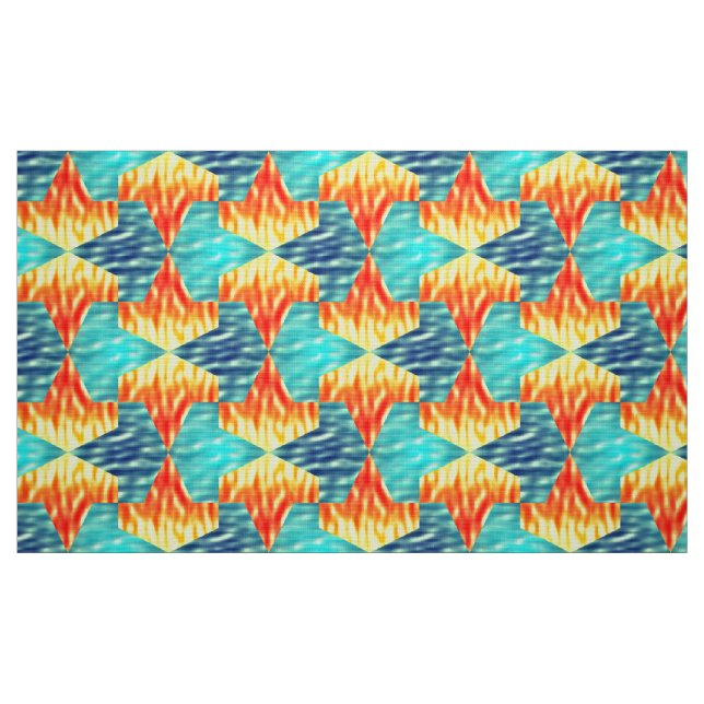 Tecido Mamluks Djinns Fire and Water Patterno (Fat Quarter)