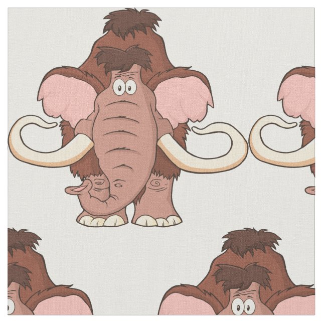 Tecido Mammoth Woolly dos desenhos animados (Detalhe)