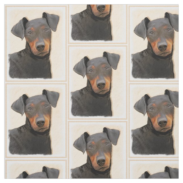 Tecido Manchester Terrier Pintura Original (Modelo)