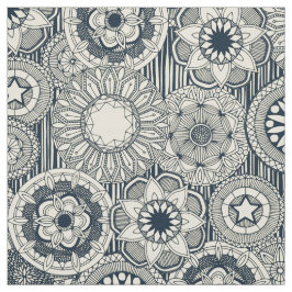 Tecido mandala cirque indigo