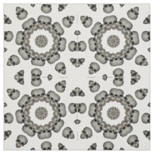 Tecido Mandala de Crânio Humano Sinistro